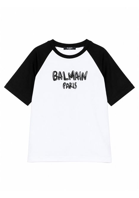 T-shirt con logo BALMAIN KIDS | BZ8H81 Z3672100NE